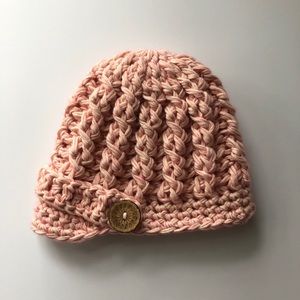 Pink Newsboy Hat Pink Baby Girl Hat 6-12 Month